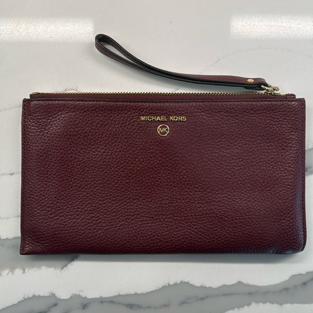 Merlot Red Michael Kors Wristlet